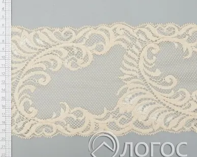 фото Кружево стрейч IS-253 135мм И, бежевый