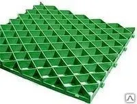 фото Решетка газонная Eco Pro 60.60.4 - пластиковая зеленая