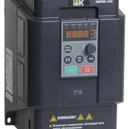 Фото №0 Преобразователь частоты CONTROL-L620 380В 3ф 4-5.5кВт IEK CNT-L620D33V004-055TE