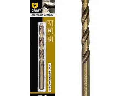 фото Сверло GRAFF Р6М5К5 по нержавеющей стали, 7.0мм