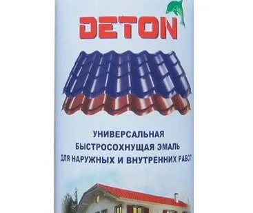 фото Эмаль аэрозольная алкидная универсальная 520мл матовая белая DETON