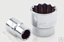 фото Головка Сверло 21мм торцевая двенадцатигранная с профилем 3/8" Toptul