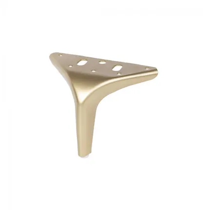 Фото №0 Опора меб. мет. DELI h120 угловая брашированное золото AKS