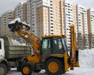 фото Уборка снега