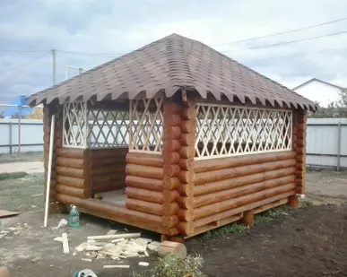 фото Строительство беседки на заказ