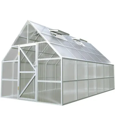 Фото №0 Теплица английская ЧЕЛСИ 3х6 м, цвет Белый (RAL 9003)