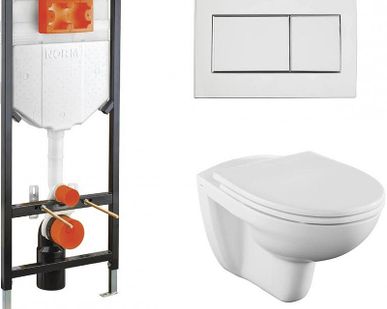 фото Комплект унитаза с инсталляцией Norm Fit 9773B099-7207 Микролифт Vitra