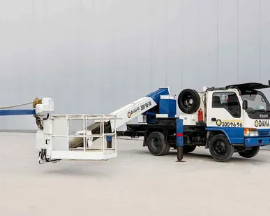 фото Аренда автовышки с лебедкой