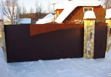 фото Откатные ворота SKILL!на проем 4000х2000