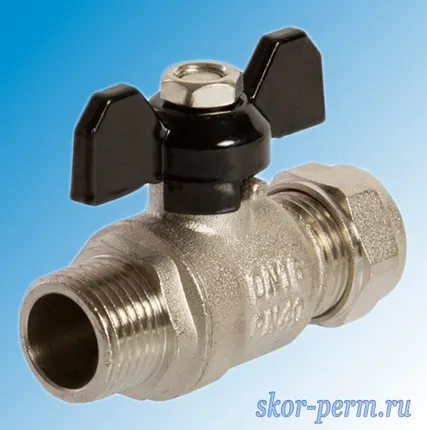 Фото №1 Кран для металлопластиковых труб 16х1/2&quot; VЕRTUM Ц-НР