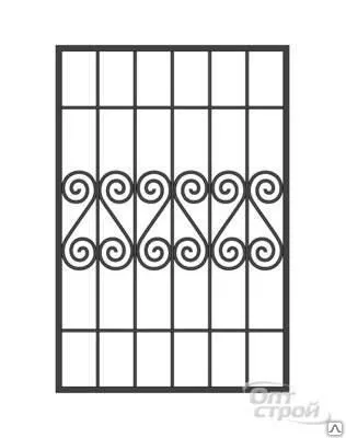 Фото №0 Решетка на окно РС-008