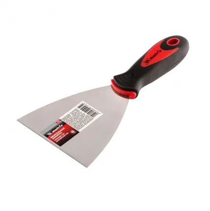 Фото №0 Шпатель малярный нержавеющая сталь 100мм двухкомпонентная рукоятка Matrix 85510