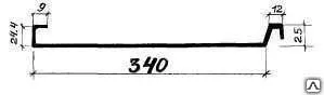 фото Двойной фальц КФ 340, без ребер жесткости, краш., толщина 0,7мм, кв.м