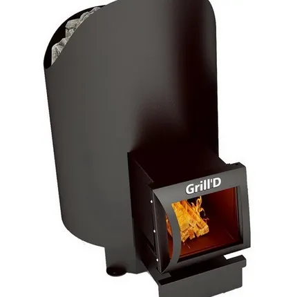 Фото №0 Печь для бани Grill D Aurora 160 long black (чёрная, с выносной топкой)