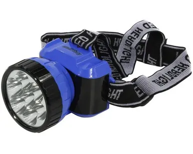 фото Фонарь налобный SmartBuy SBF-24-B, 7 LED, с аккумулятором, цвет: синий