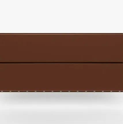 Фото №0 Сайдинг Металлический сайдинг «Евробрус» Premium, 0.5 мм RAL 8004, Медно-коричневый