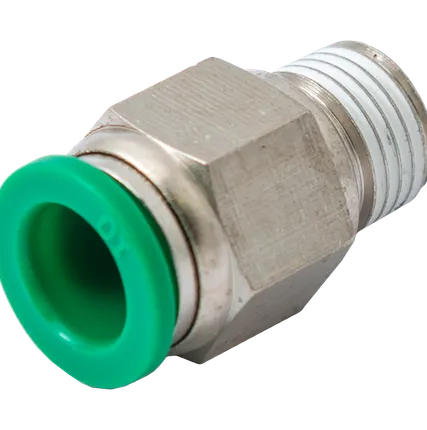 Фото №0 01C1438 - Фитинг цанговый прямой коническая наруж. резьба R3/8'' под трубку 14мм