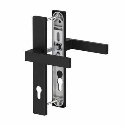 Фото №0 Гарнитур нажимной Dublin подпружиненный 92/37 Чёрный, RAL 9005M