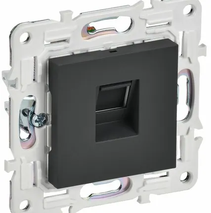 Фото №0 SKANDY Розетка компьютерная RJ45 кат.5E SK-K01G графит IEK