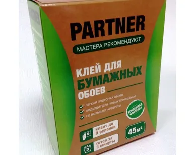 фото КЛЕЙ для обоев бумажных PARTNER (140гр/45м2) (20шт/кор)