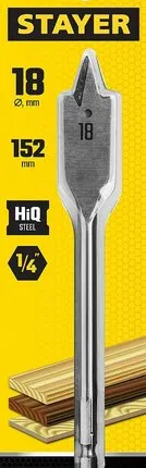 Фото №0 Сверло по дереву перьевое 18*152мм STAYER