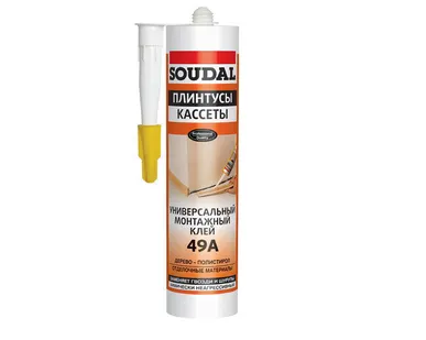 фото Жидкие гвозди 49 А RU Soudal универс. 12x300мл, 120233