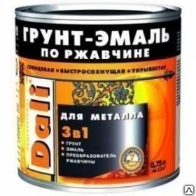 фото Грунт-эмаль по ржавчине красно-коричнев 0,75л Dali