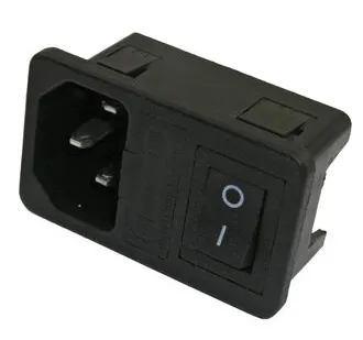 фото Сетевой разъем AC-013-B (М с выкл)