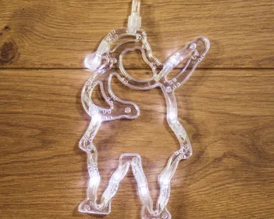 фото Фигура светодиод. "Санта Клаус" на присоске (батарейки 3хААА в компл.) 8LED 190х130х10мм бел. 1Вт 4.5В IP20 NEON-NIGHT 501-018