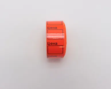 фото Ценник ролик. красный 29*28мм (500эт./160рол.)
