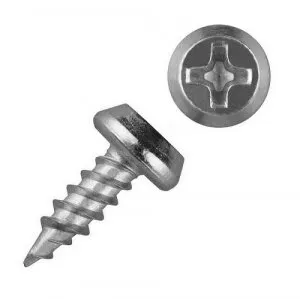 фото Саморез МФК 3,5х11, сверло, полуцилиндр. головка, оцинкованный СМК