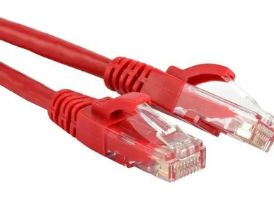 фото Патч-корд Hyperline UTP кат.5е, PVC, 2.0 м, без защиты замка, красный