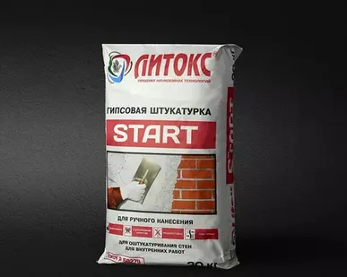 фото Литокс Start гипсовая штукатурка 30 кг