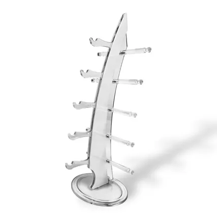 Фото №0 Стойка для очков вместимостью 5шт. H=340мм, цвет белый