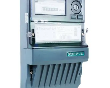 фото Меркурий 230 АМ-02 10(100) ОУ 380В счетчик трехфазный однотарифный