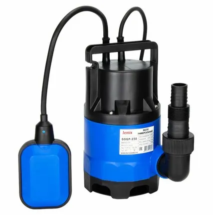 Фото №0 Насос погружной дренажный GSGP-250 (GS-250) МИНИ пластик. (250Вт., 16мм.) JEMIX