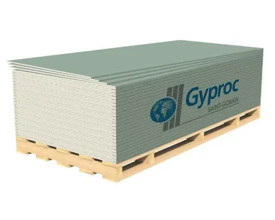 фото Лист Gyproc ГКЛО-УК огнестойкий утоненная кромка 2500х1200х12,5 мм.
в