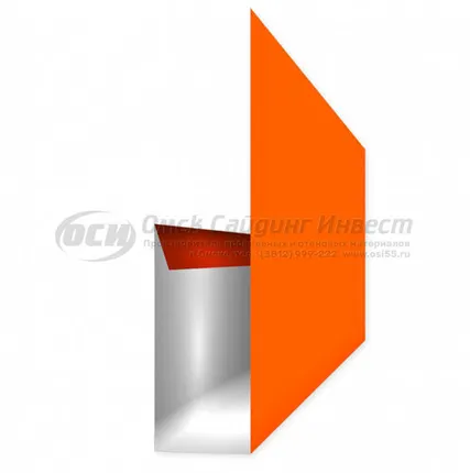 Фото №0 Финишная планка (евробрус) RAL 2004 (Ярко-оранжевый)