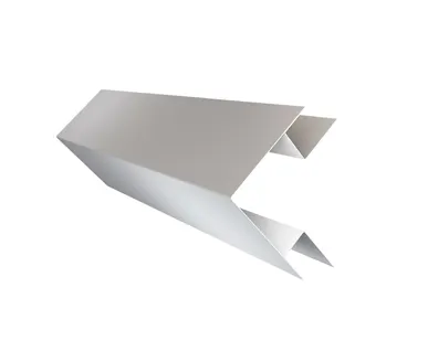 фото Угол внешний сложный 75х75 0,45 PE с пленкой RAL 9003 сигнальный белый