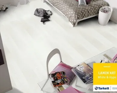 фото Ламинат Tarkett (Таркет) коллекция LaminArt (ЛаминАрт) белый шик