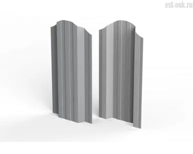 фото Штакетник "Евротрапеция" RAL 7004 Серый