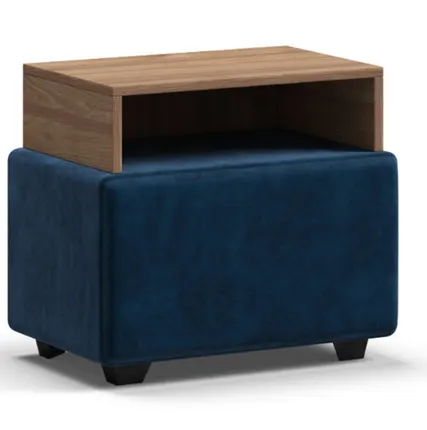 Фото №0 Тумба BOSS Monolit синий, орех селект