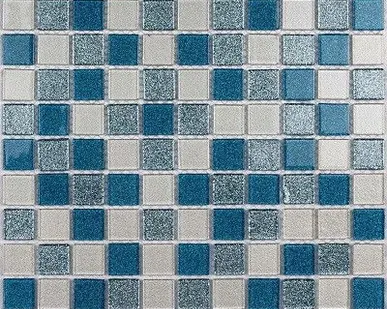 фото Мозаика BONAPARTE Shine Blue 300х300 стеклянная