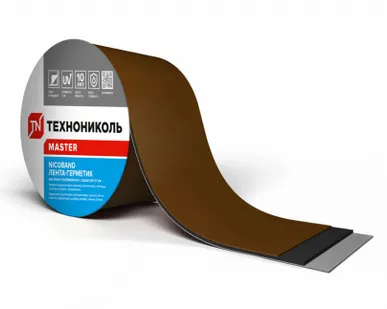 фото Лента-герметик 75мм*10 м NICOBAND коричневая