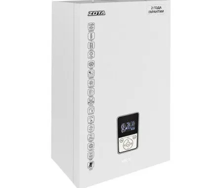 Фото №1 Электрический котел ZOTA «MK-X» 7,5 кВт с насосом, баком и группой безопасности, на 75 м2, контроллер X-Line 100E