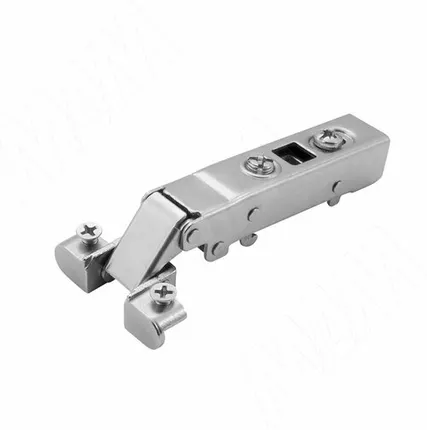 Фото №0 HARMONY петля для алюминиевого профиля с доводчиком (амортизатором) накладная (90/105), стандартная, цвет никель (51MS410500C)