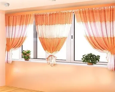 фото Дизайн штор на балкон