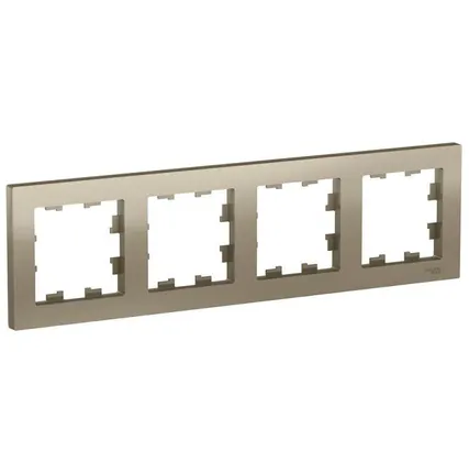 Фото №0 Рамка 4-м AtlasDesign универс. шампань SE ATN000504