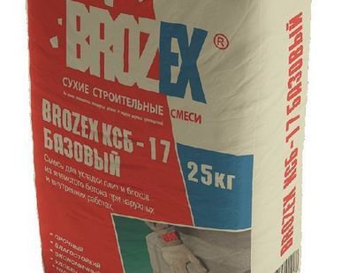фото Клей для ячеистых блоков Brozex КСБ-17 Зимний 25 кг 1уп= 48 шт.