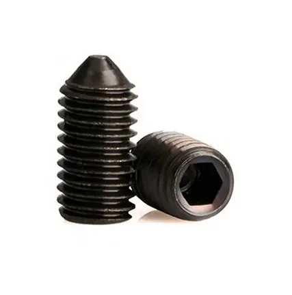 Фото №0 Винт установочный стопорный, с внутренним шестигранником, с коническим концом, DIN 914, без покрытия